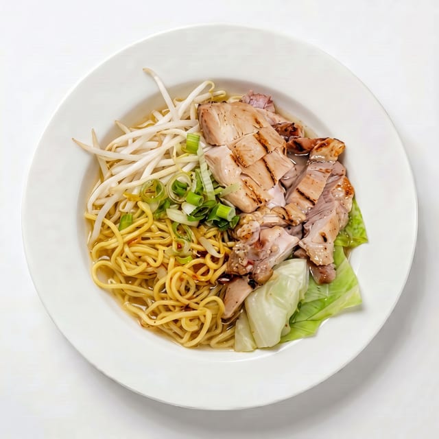 Grilled Chicken Noodle Soup.